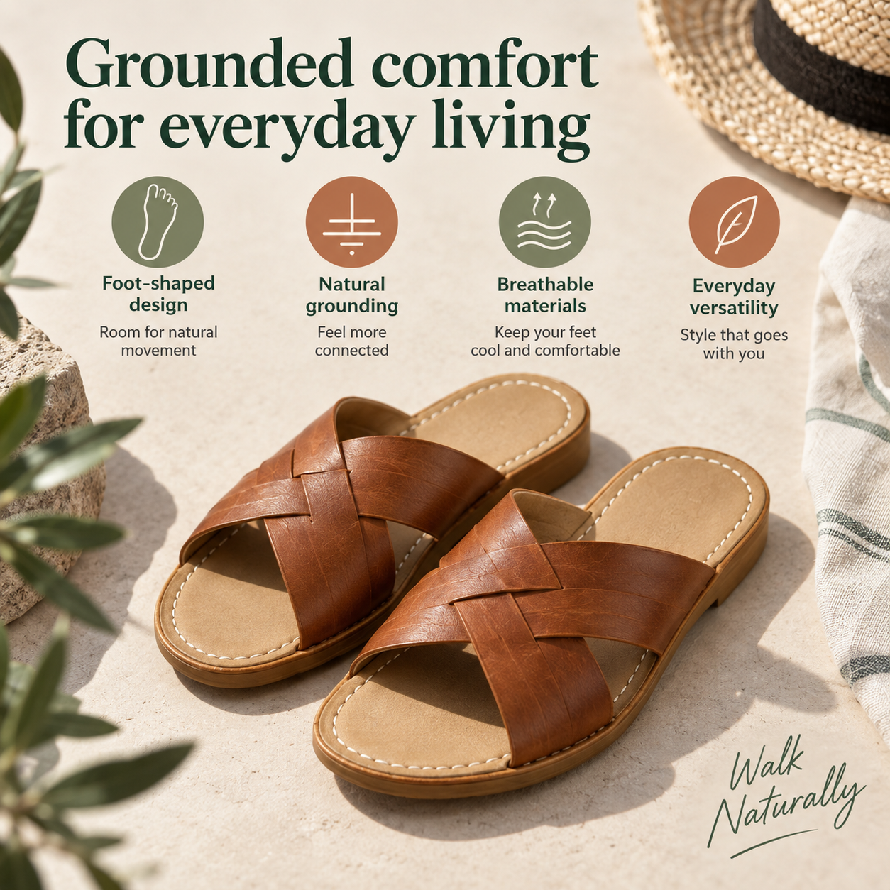 Earthing  Delta Sandal