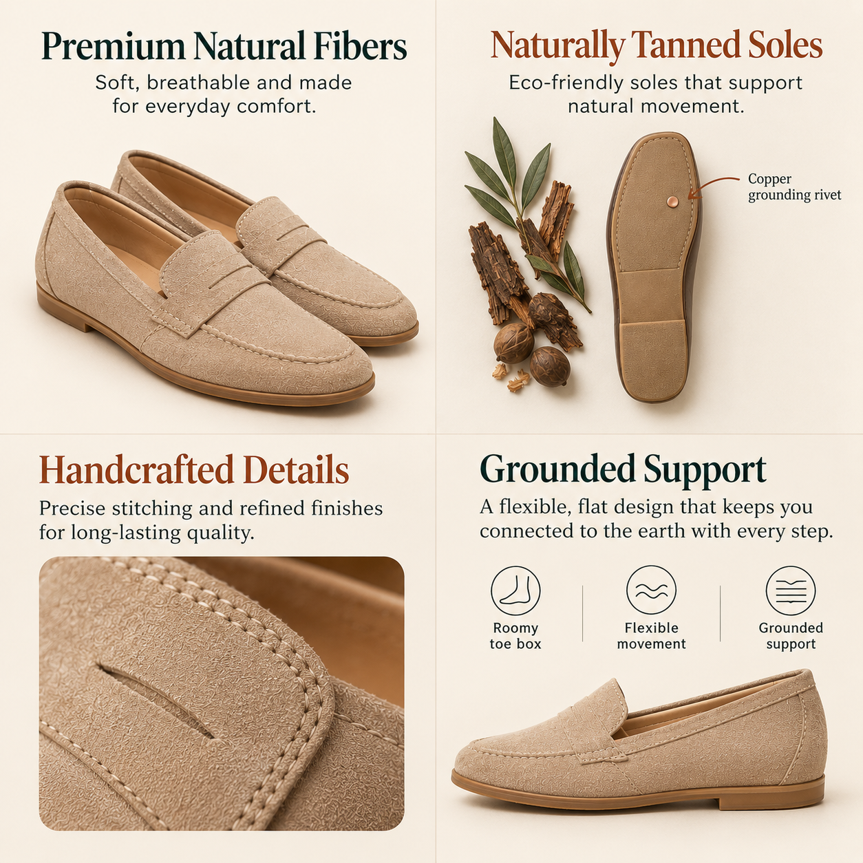Earthing Penny Loafer for Women