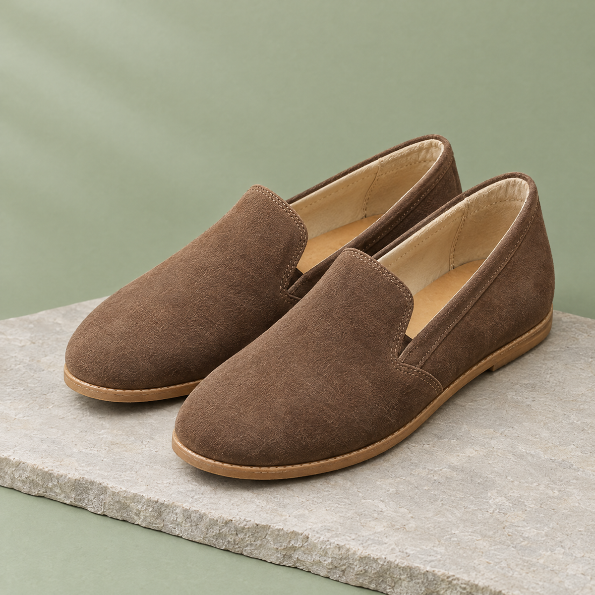 Sienna grounding slip-on in Beige Brown