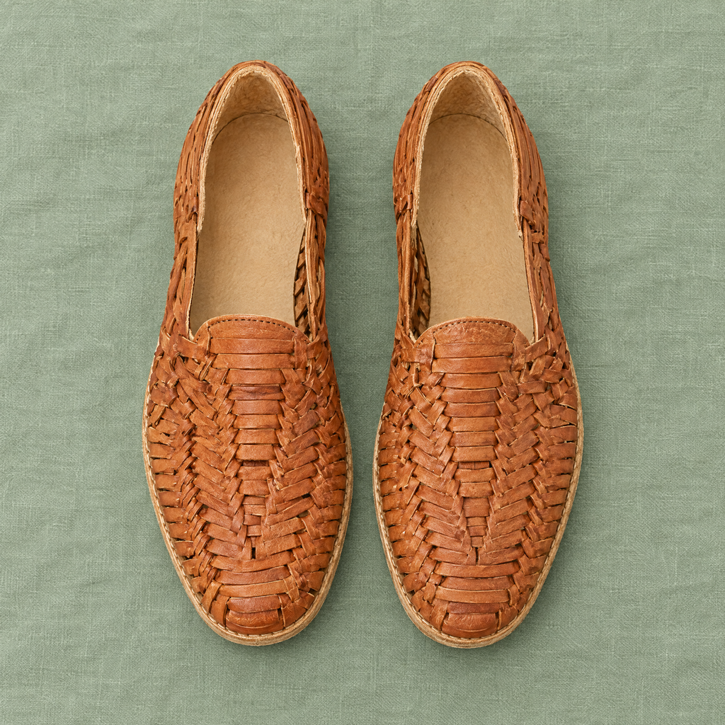 Mesa pair from above showing the wide toe box