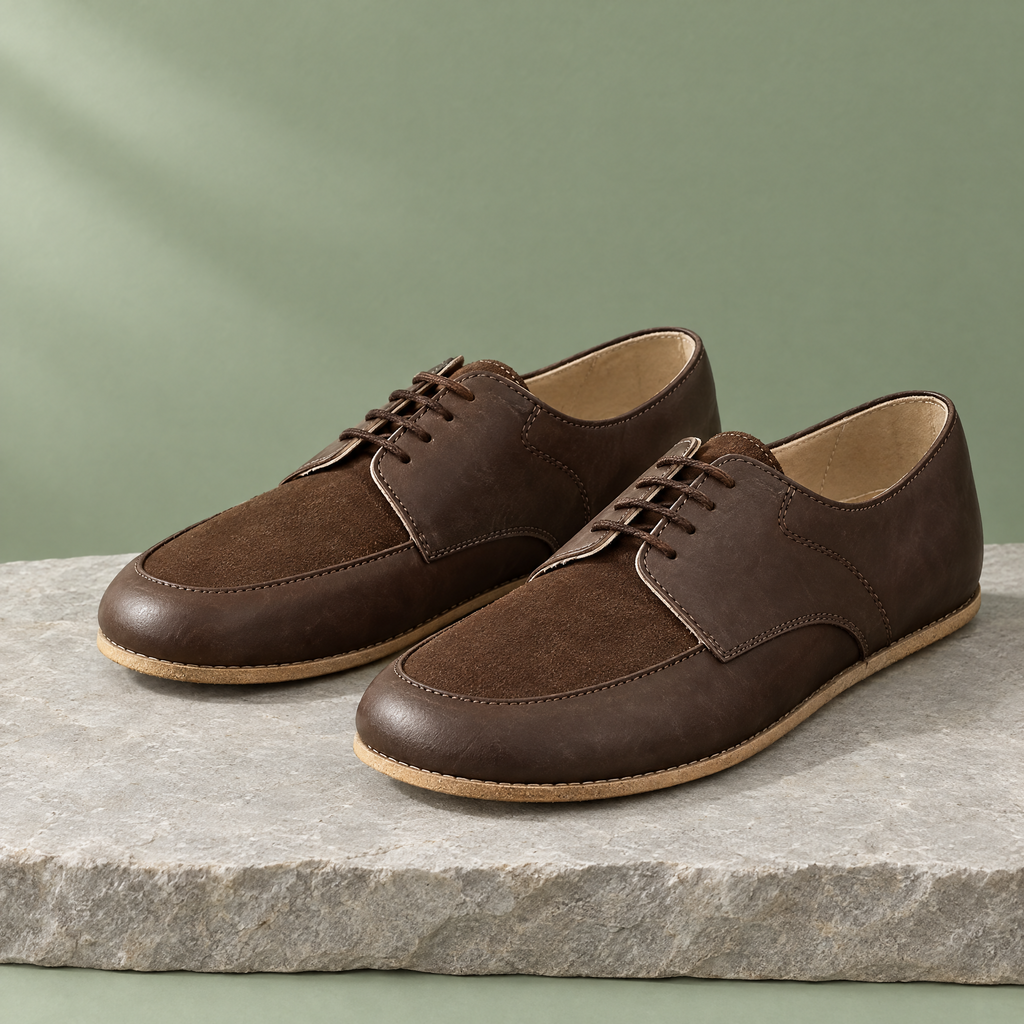 Birch grounding derby in Espresso Brown, three-quarter view