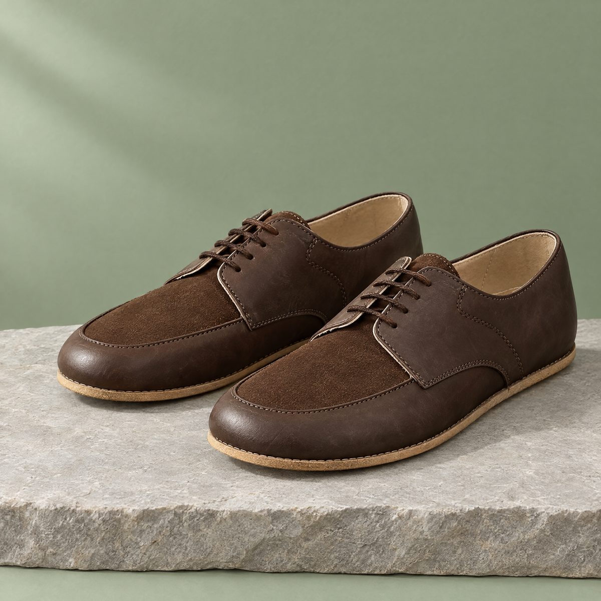Birch grounding derby in Espresso Brown, three-quarter view