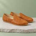Moss grounding grip slip-on in Honey Brown, three-quarter view