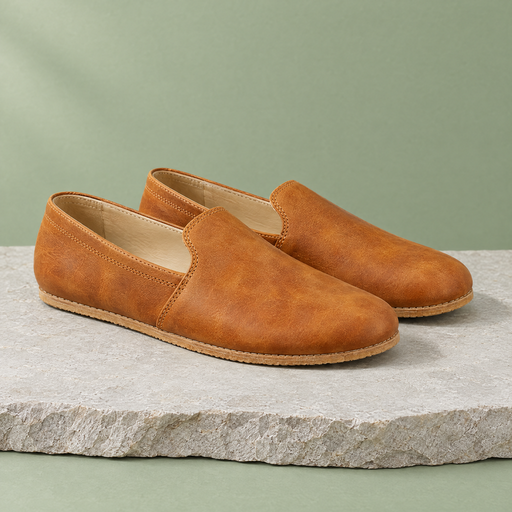 Moss grounding grip slip-on in Honey Brown