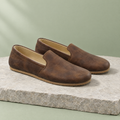 Moss grounding grip slip-on in Brentwood Brown, three-quarter view