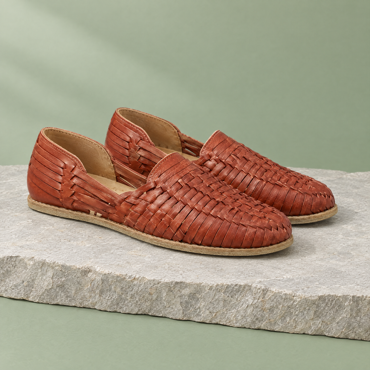Mesa woven grounding huarache in Arizona Red