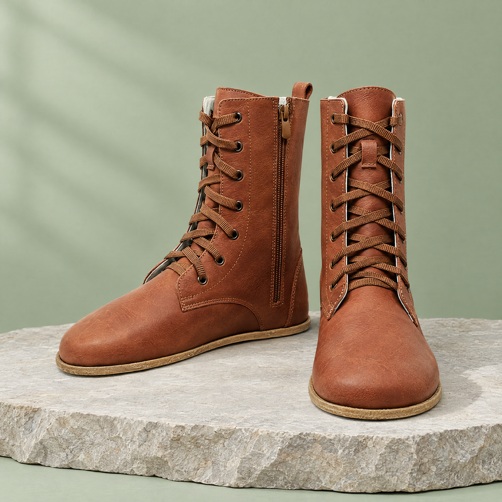 Timber grounding long boot in Chestnut Brown
