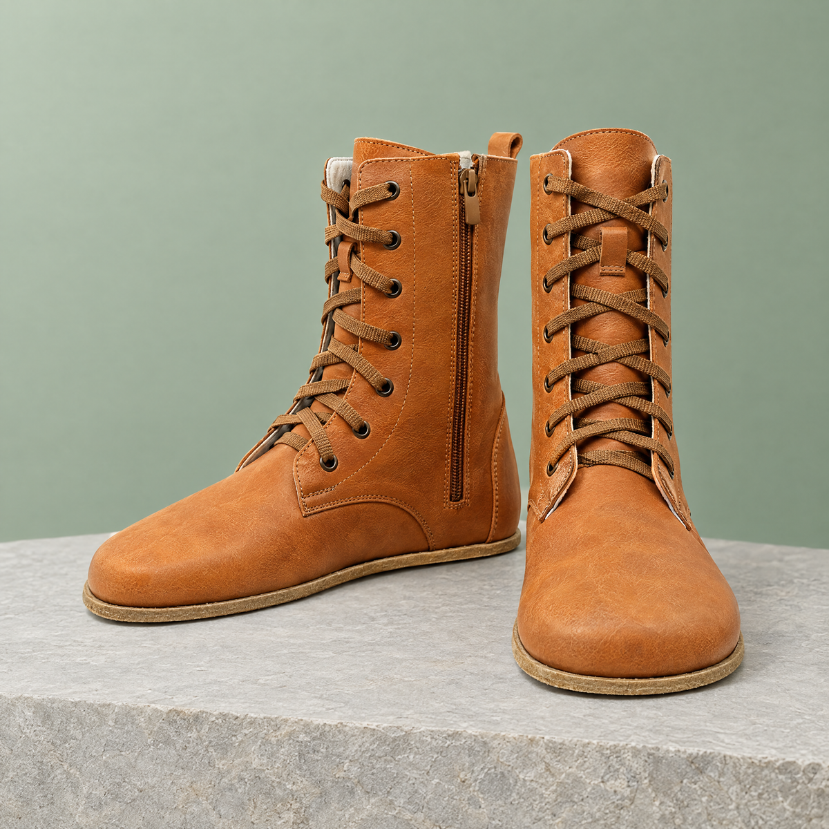 Timber grounding long boot in Honey Brown