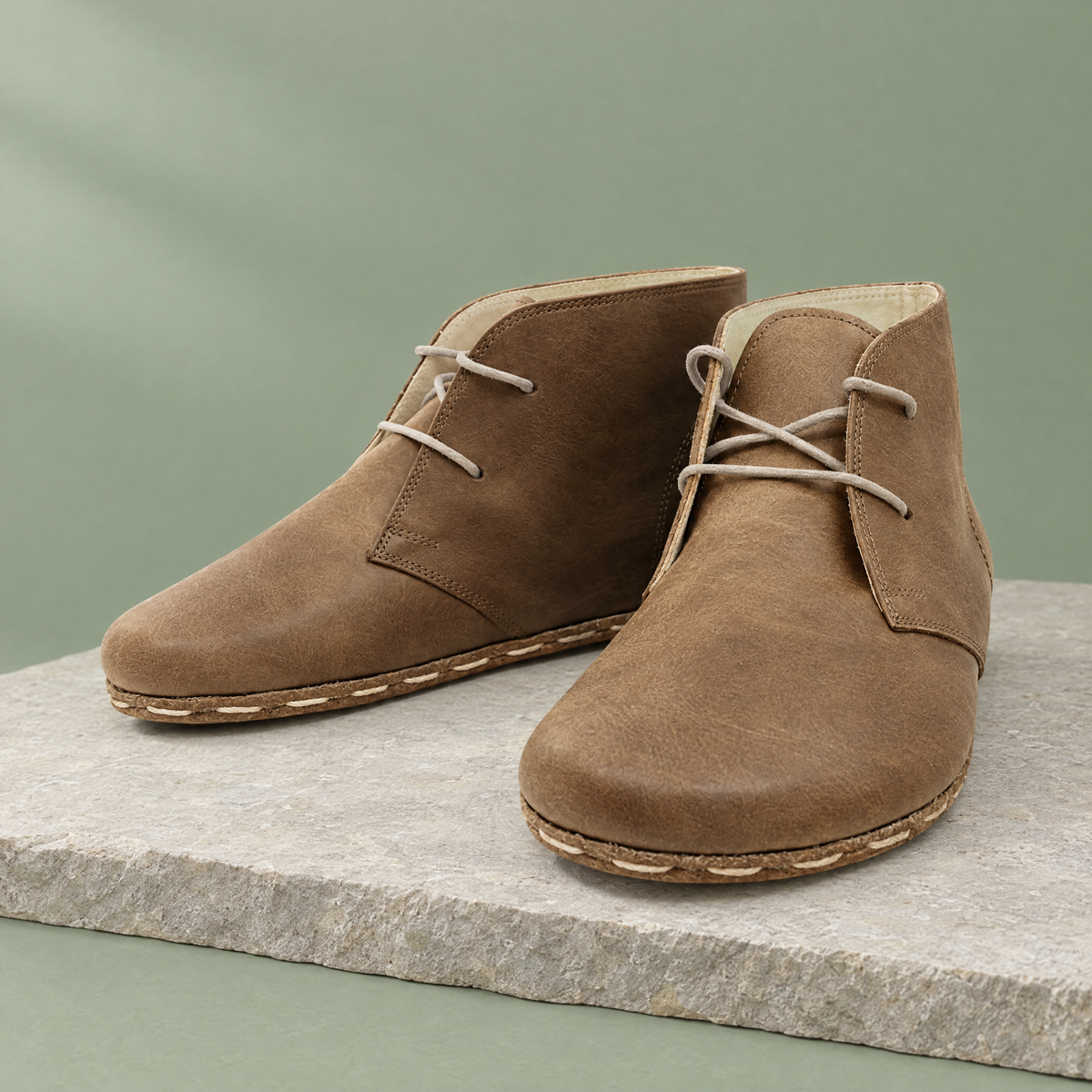 Basin grounding chukka boot in Beige Brown