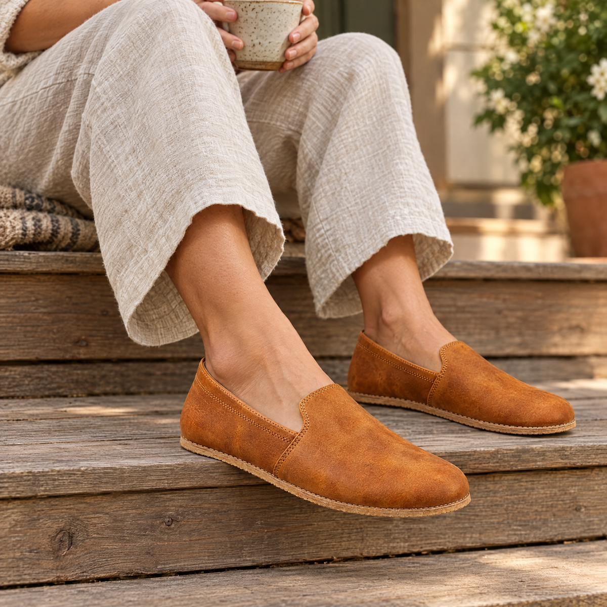 Moss grounding grip slip-on styled for everyday wear