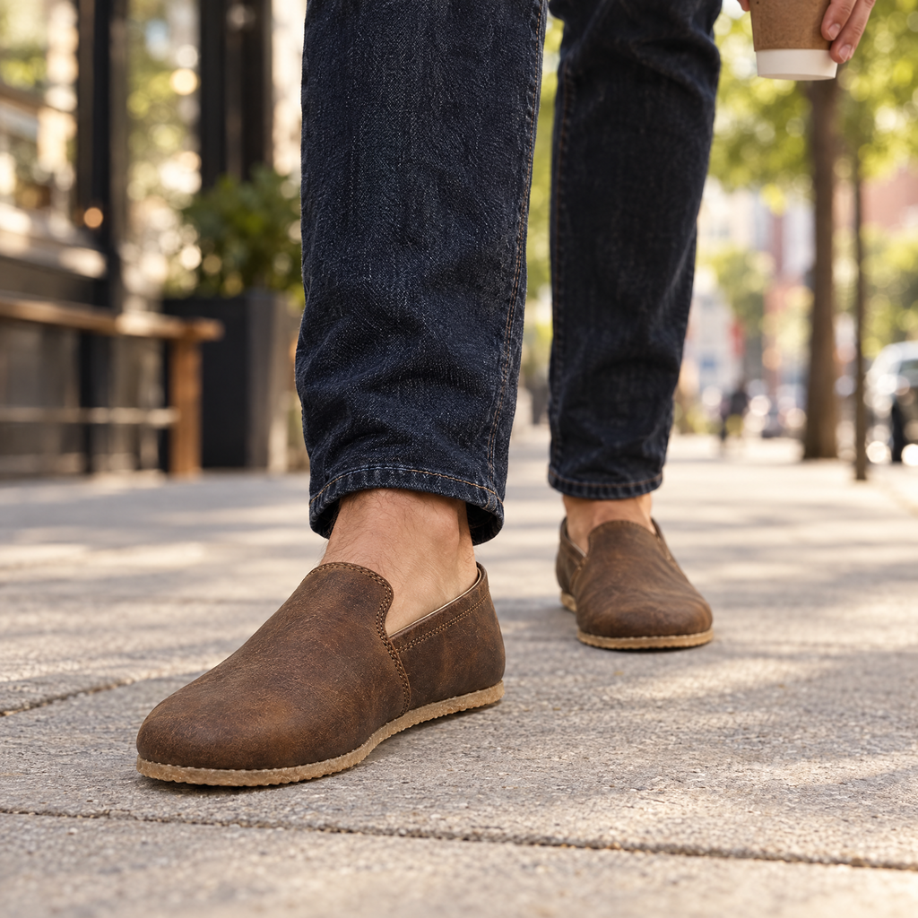 Moss grounding grip slip-on styled for everyday wear