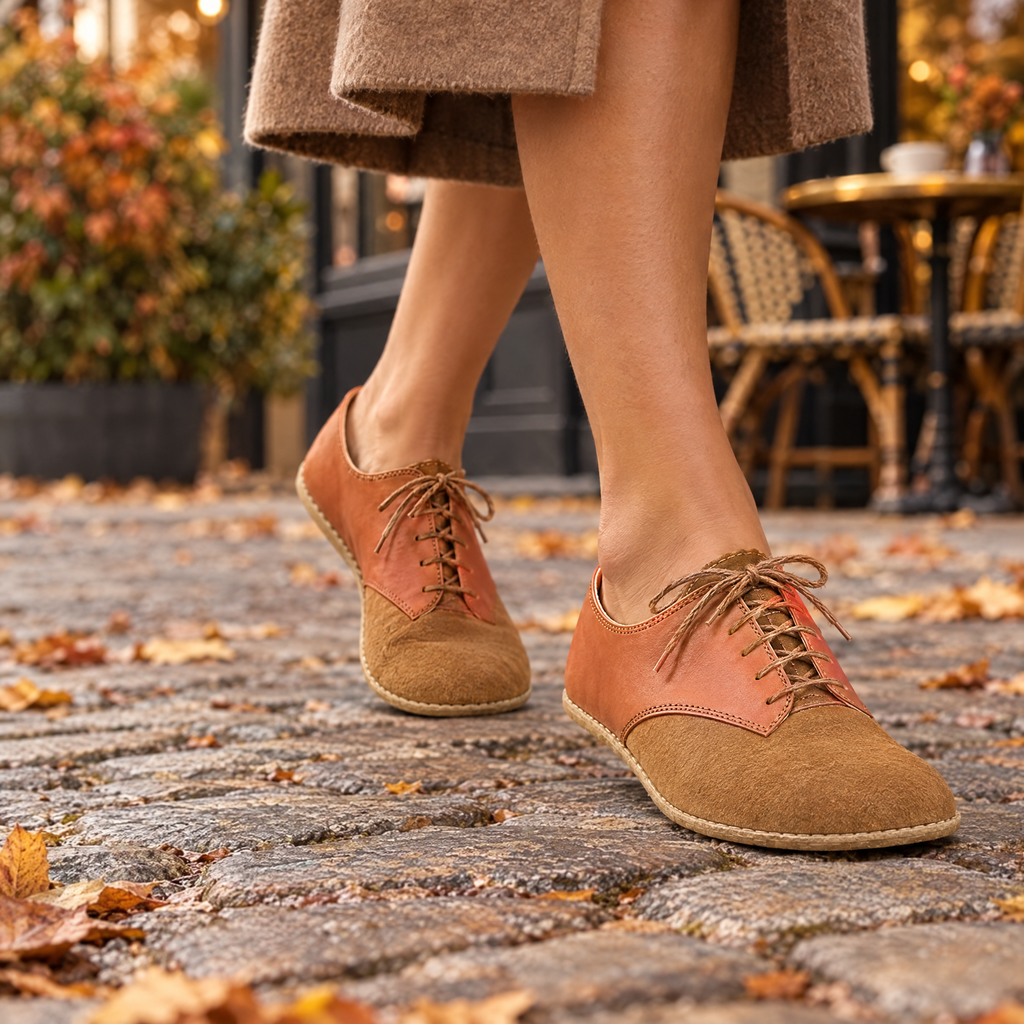 Fern grounding diagonal lace-up styled for everyday wear