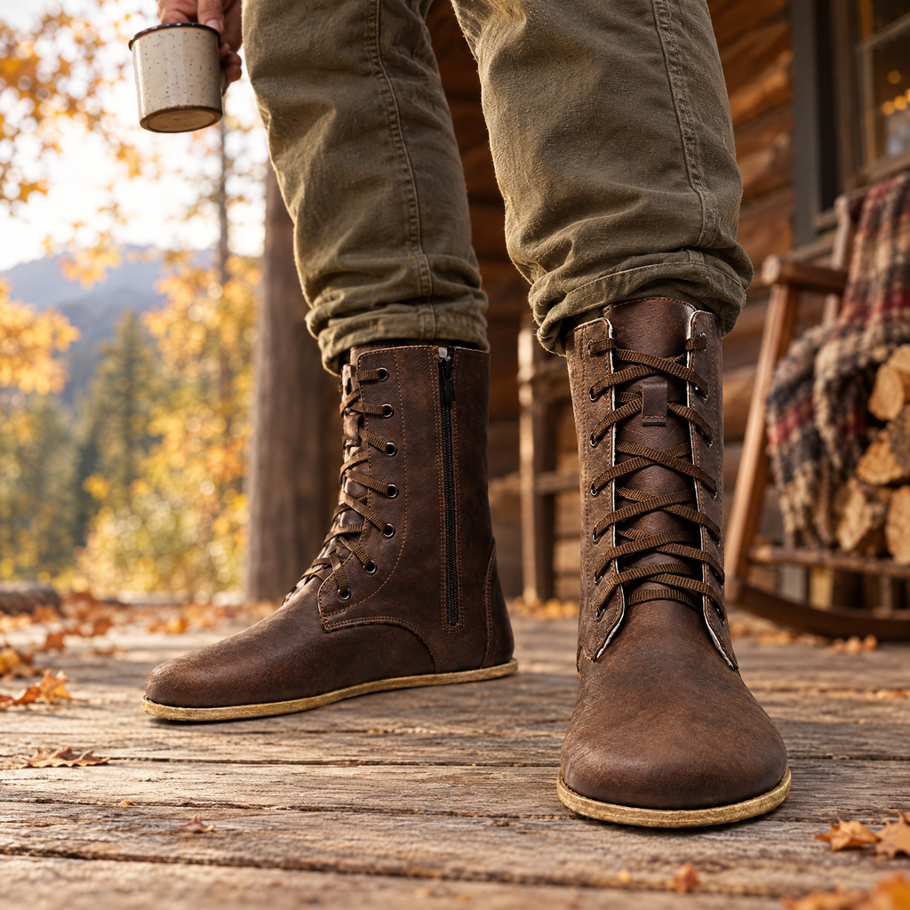 Timber grounding long boot styled for everyday wear