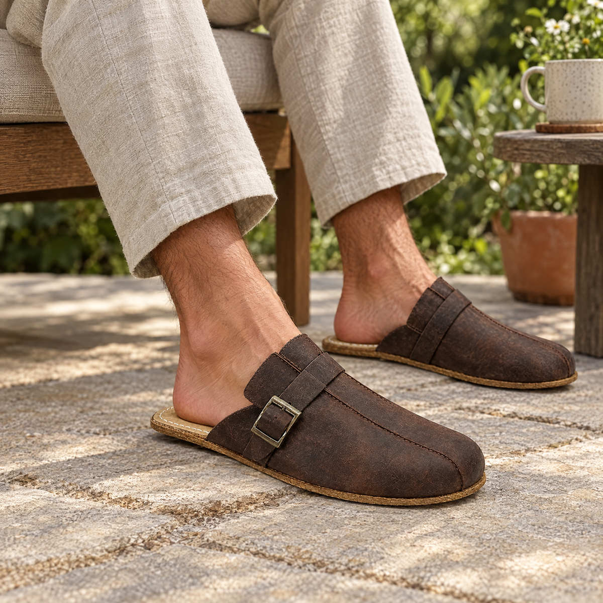 Hearth grounding clog styled for everyday wear