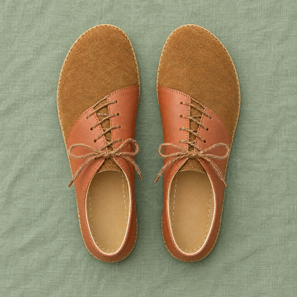 Fern pair from above showing the wide toe box