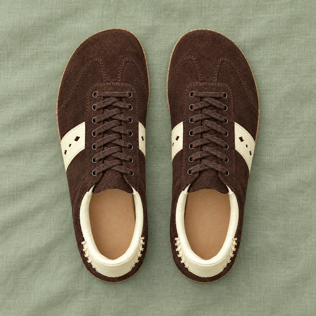 Cedar pair from above showing the wide toe box