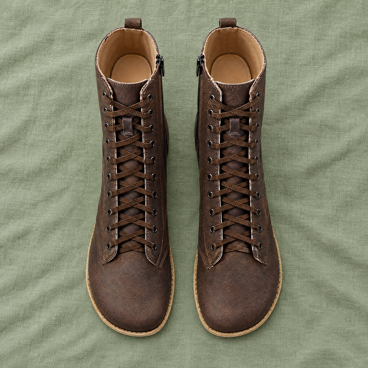 Timber pair from above showing the wide toe box